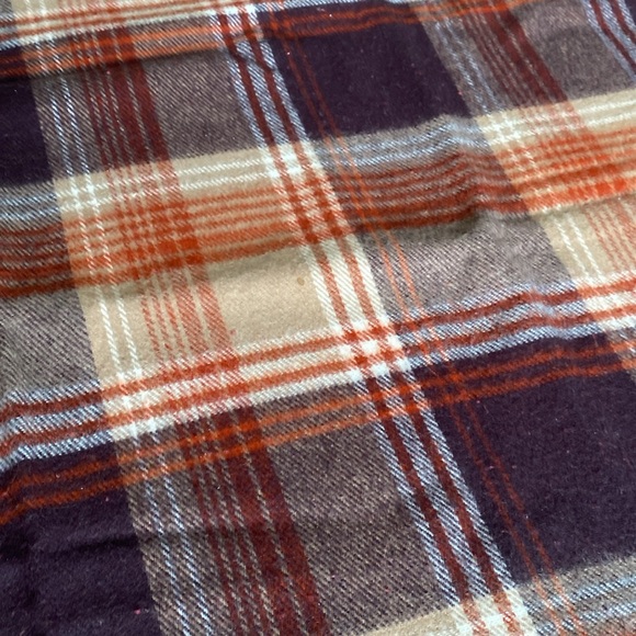 Vintage Faribo Pak-A-Robe Plaid Stadium Blanket w/ Fringe. Faribault, Minnesota - Picture 13 of 13